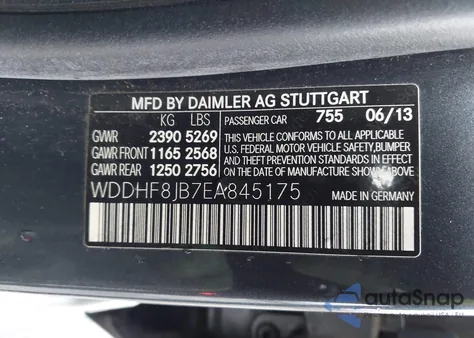 2014 Mercedes-Benz E 350 4Matic z USA, uszkodzony, nr VIN WDDHF8JB7EA845175
